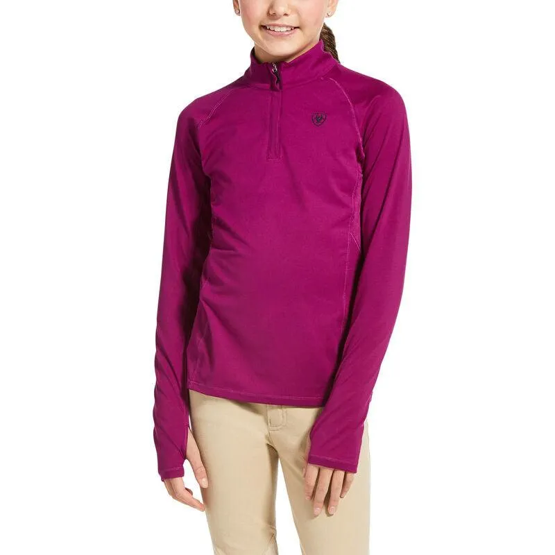 Ariat lowell 2.0 1/4 zip baselayer youth