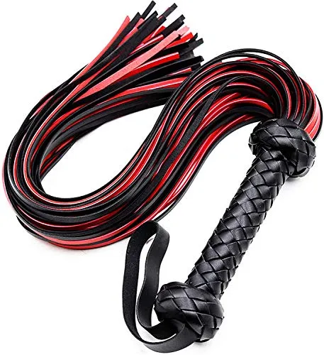 BDSM Whip Faux Leather Paddle Whip Adult Flogger Sex Play Spanking Paddle BDSM Whip for Adults Games Couples