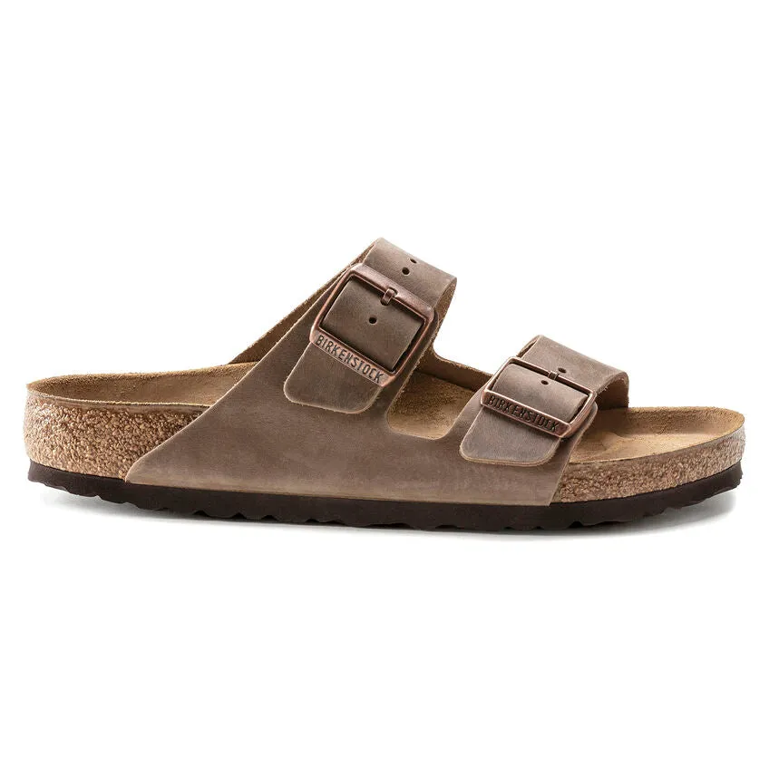 Birkenstock UNISEX Arizona Oiled Leather (Tobacco Brown - Regular fit)