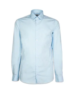 Camicia Uomo Calvin Klein Poplin Stretch Slim Shirt Calm Blue