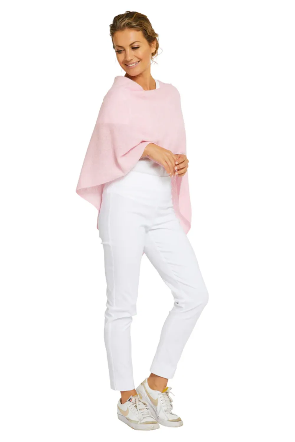 Cashmere Topper  | Pink Swirl