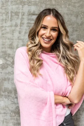 Cashmere Topper  | Pink Swirl