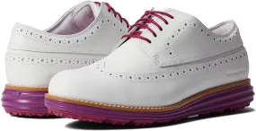 Cole Haan Original Grand Wing Oxford Golf White/Fuchsia Waterproof Sneakers