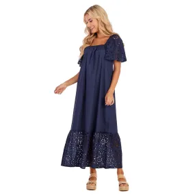 Conny Eyelet Maxi Dress NV-M