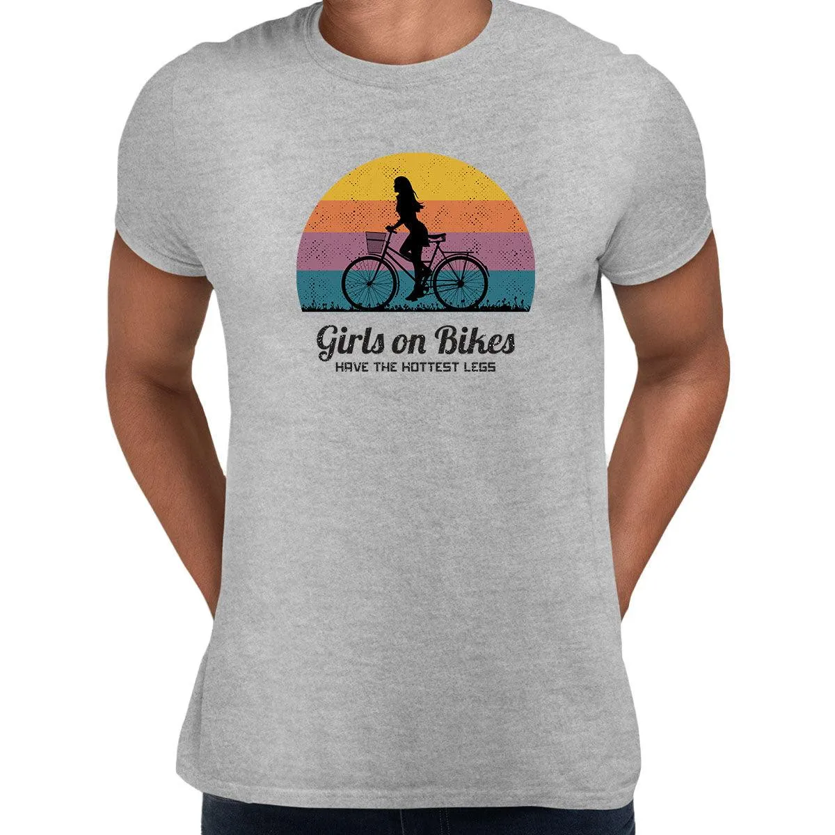 Cycling T-Shirt Girls on Bikes Hottest legs Bicycle Racer Road Adult Unisex T-Shirt