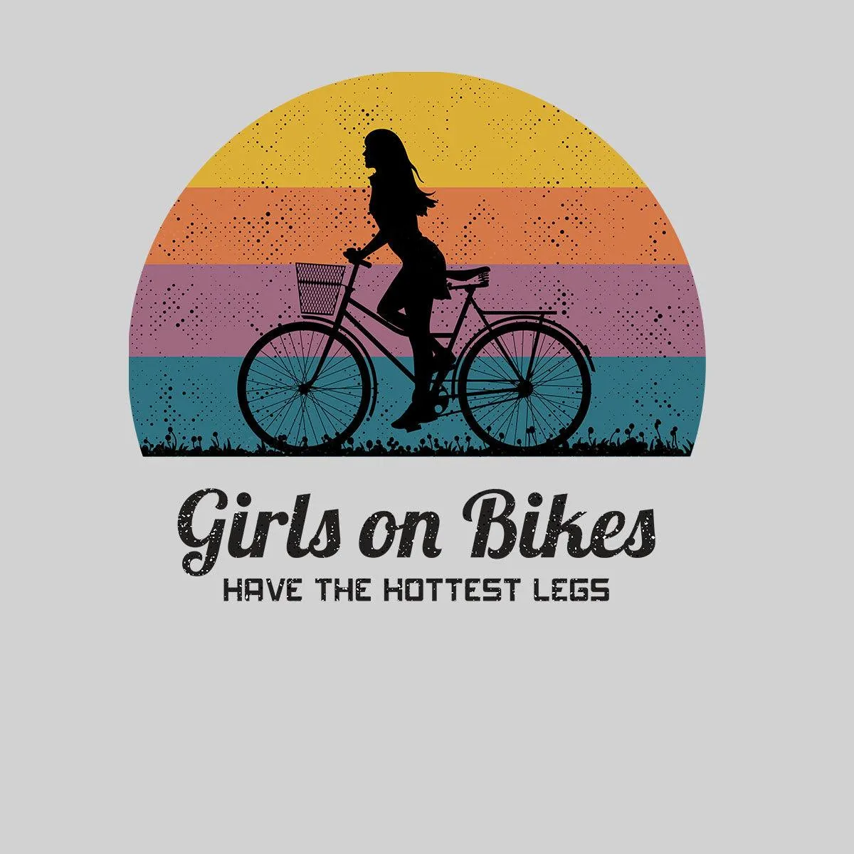 Cycling T-Shirt Girls on Bikes Hottest legs Bicycle Racer Road Adult Unisex T-Shirt