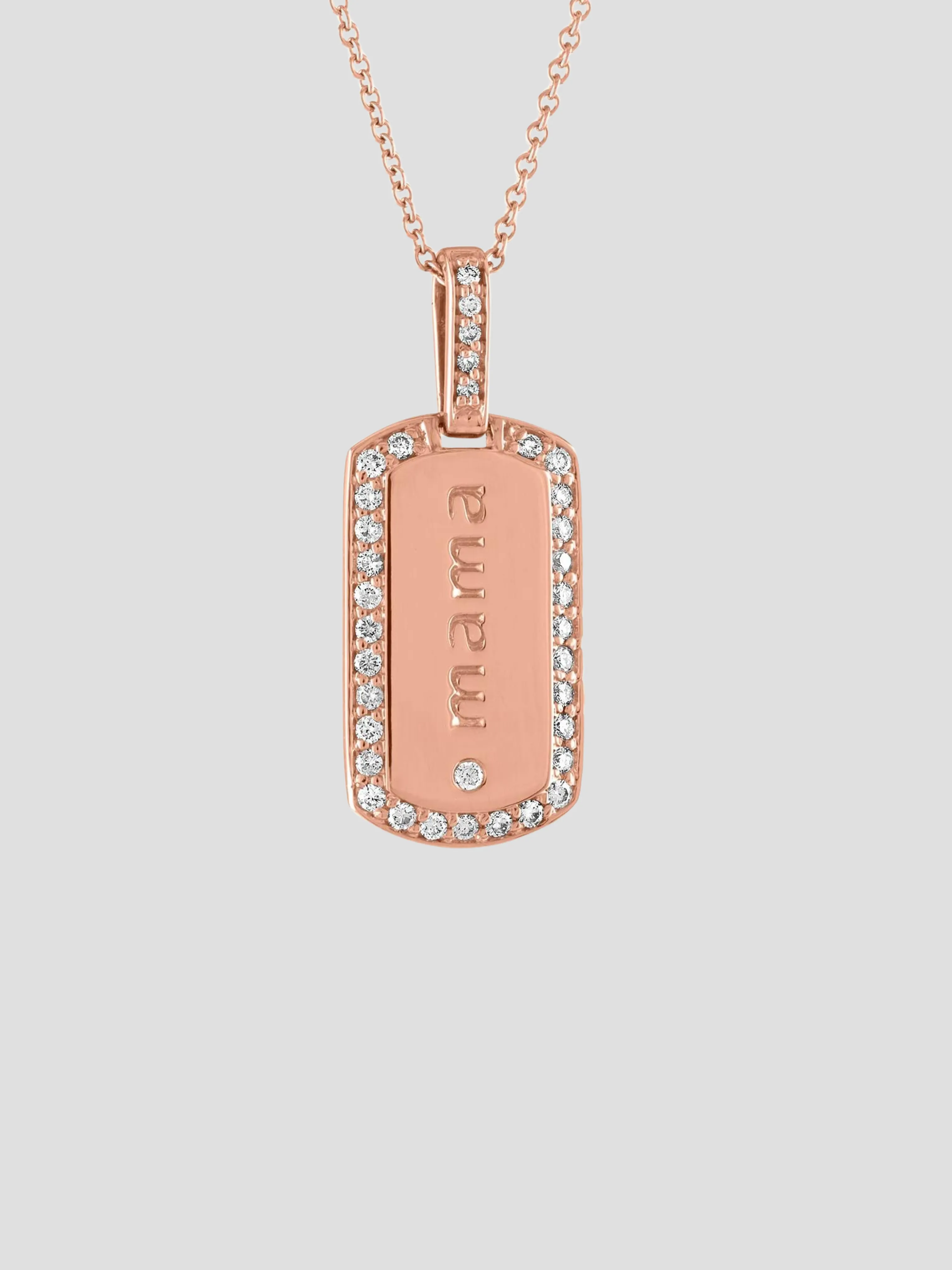 Dara Charm Dog Tag Necklace