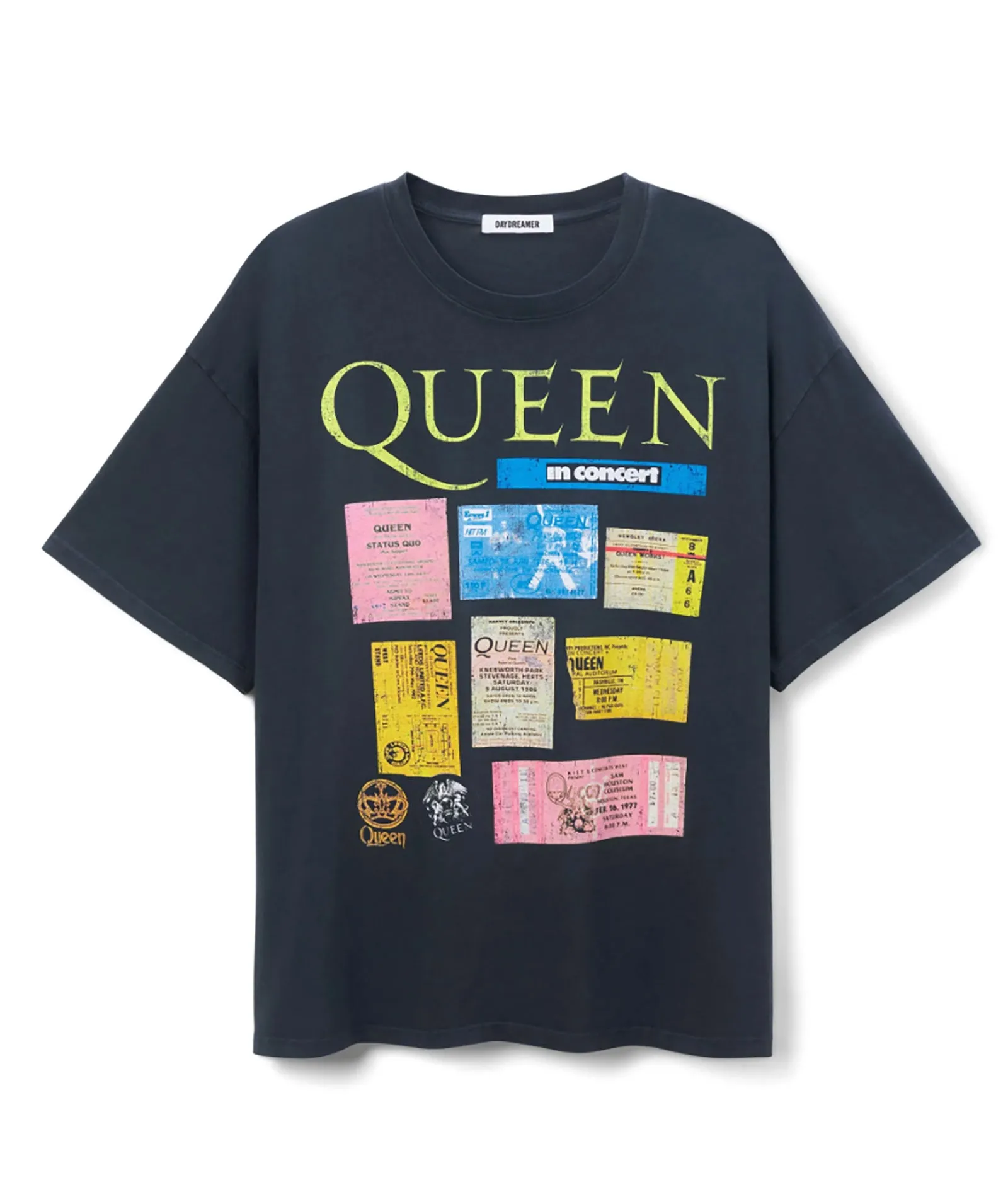 Daydreamer Women Queen Ticket Collage One Size Tee