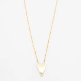 Diamond Dipped Heart Necklace