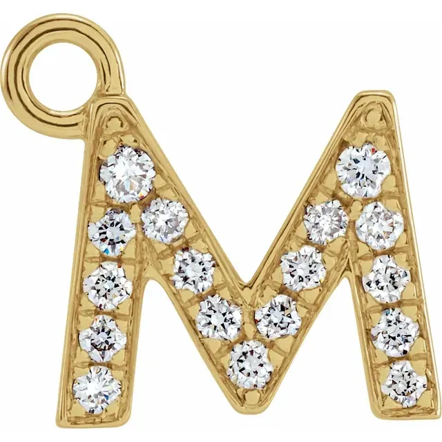 Diamond Letter Dangle