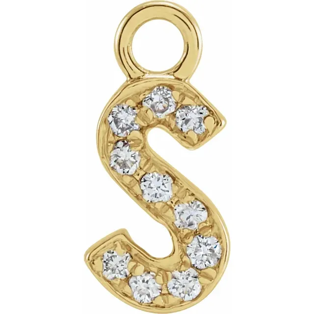 Diamond Letter Dangle