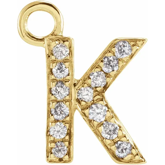 Diamond Letter Dangle