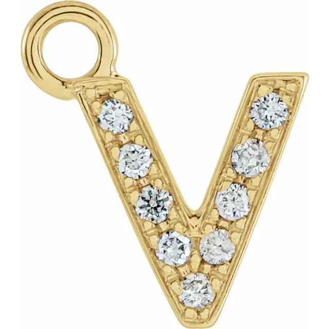 Diamond Letter Dangle