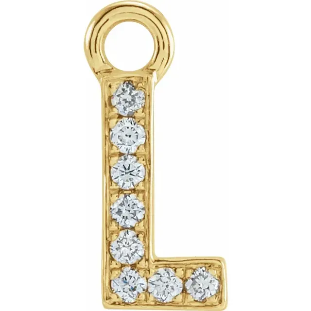 Diamond Letter Dangle