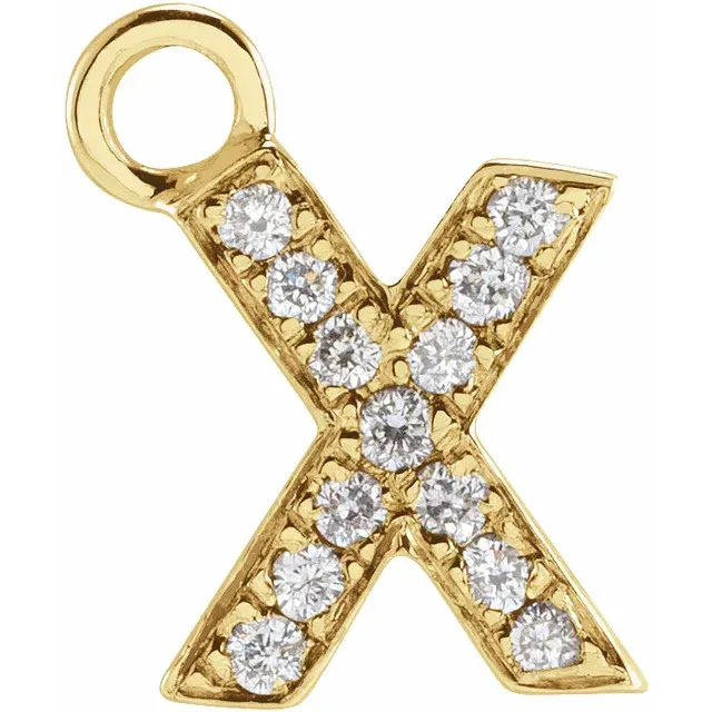 Diamond Letter Dangle