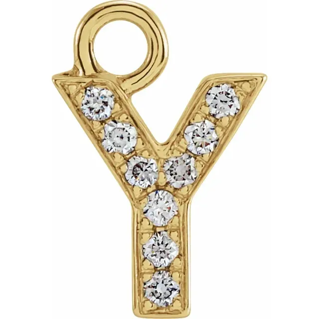 Diamond Letter Dangle