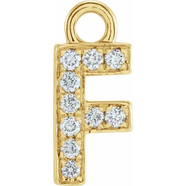 Diamond Letter Dangle