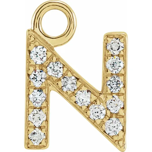 Diamond Letter Dangle