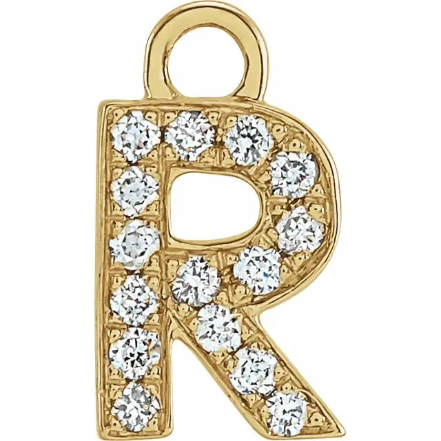 Diamond Letter Dangle