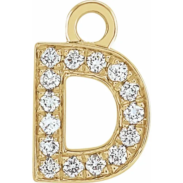 Diamond Letter Dangle