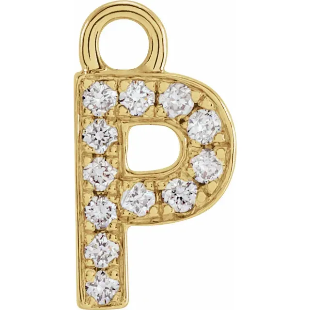 Diamond Letter Dangle