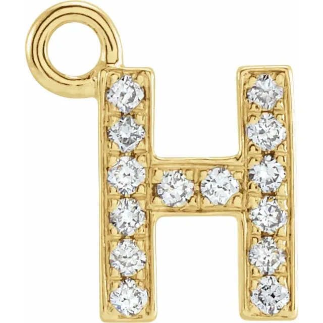 Diamond Letter Dangle