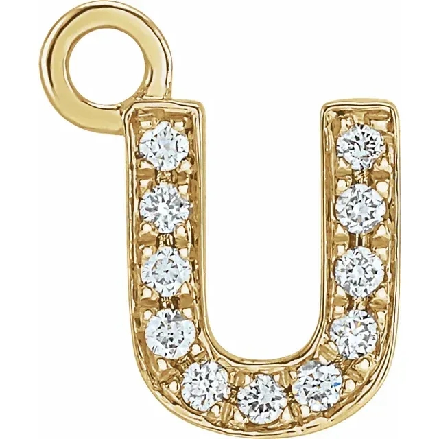 Diamond Letter Dangle