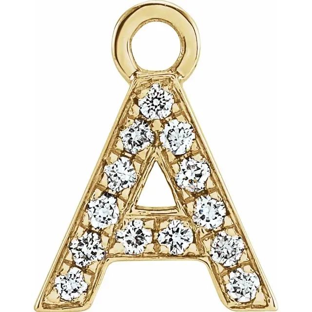 Diamond Letter Dangle