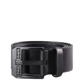 Diesel Blue - Star Leather Belt - Black