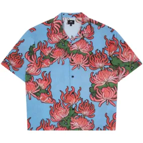 EDWIN Kiku Shirt SS Blue Red