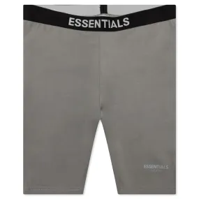 Essentials Athletic Biker Short - Charcoal