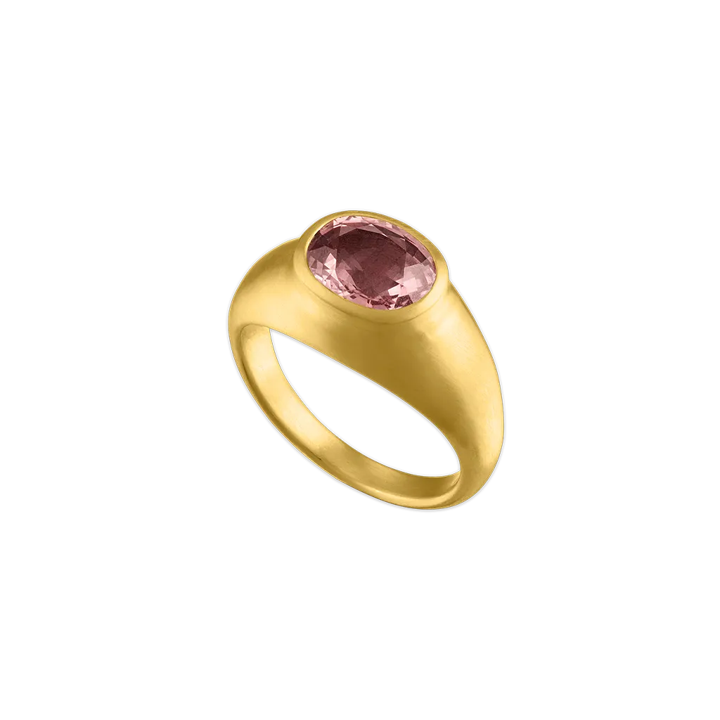 Faceted Pink Sapphire Roz Ring