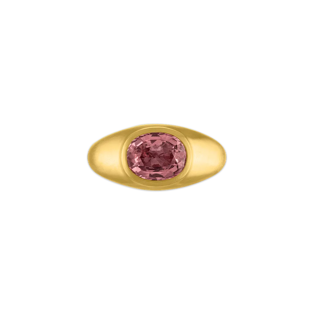 Faceted Pink Sapphire Roz Ring