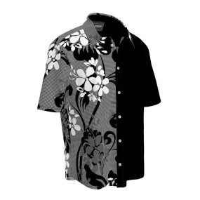 Floral Silhouette Mens Short Sleeve Shirt