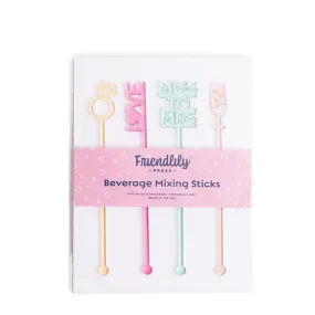 FRIENDLILY PRESS | Bridal Shower Drink Stirrers