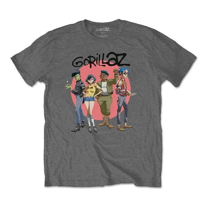 Gorillaz Group Circle Rise T-shirt