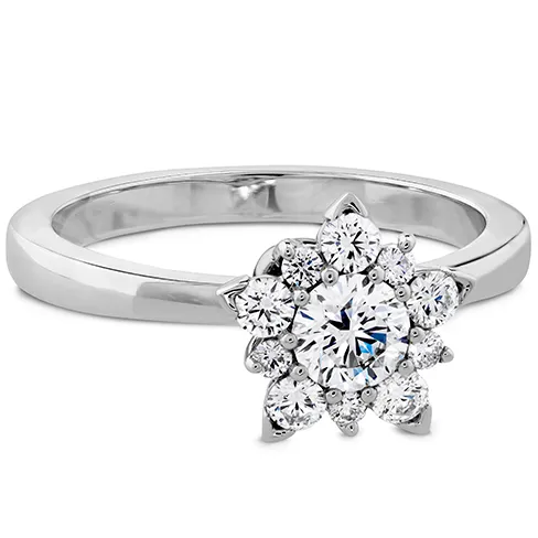 Hearts On Fire Aerial Cluster Engagement Diamond Ring