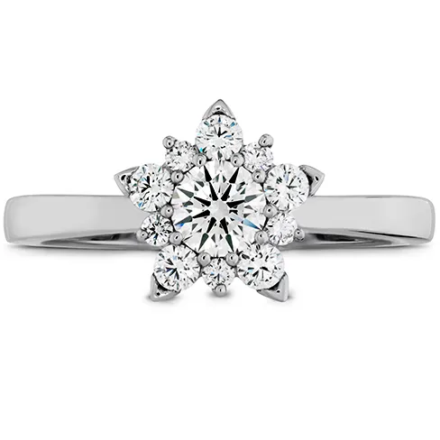 Hearts On Fire Aerial Cluster Engagement Diamond Ring