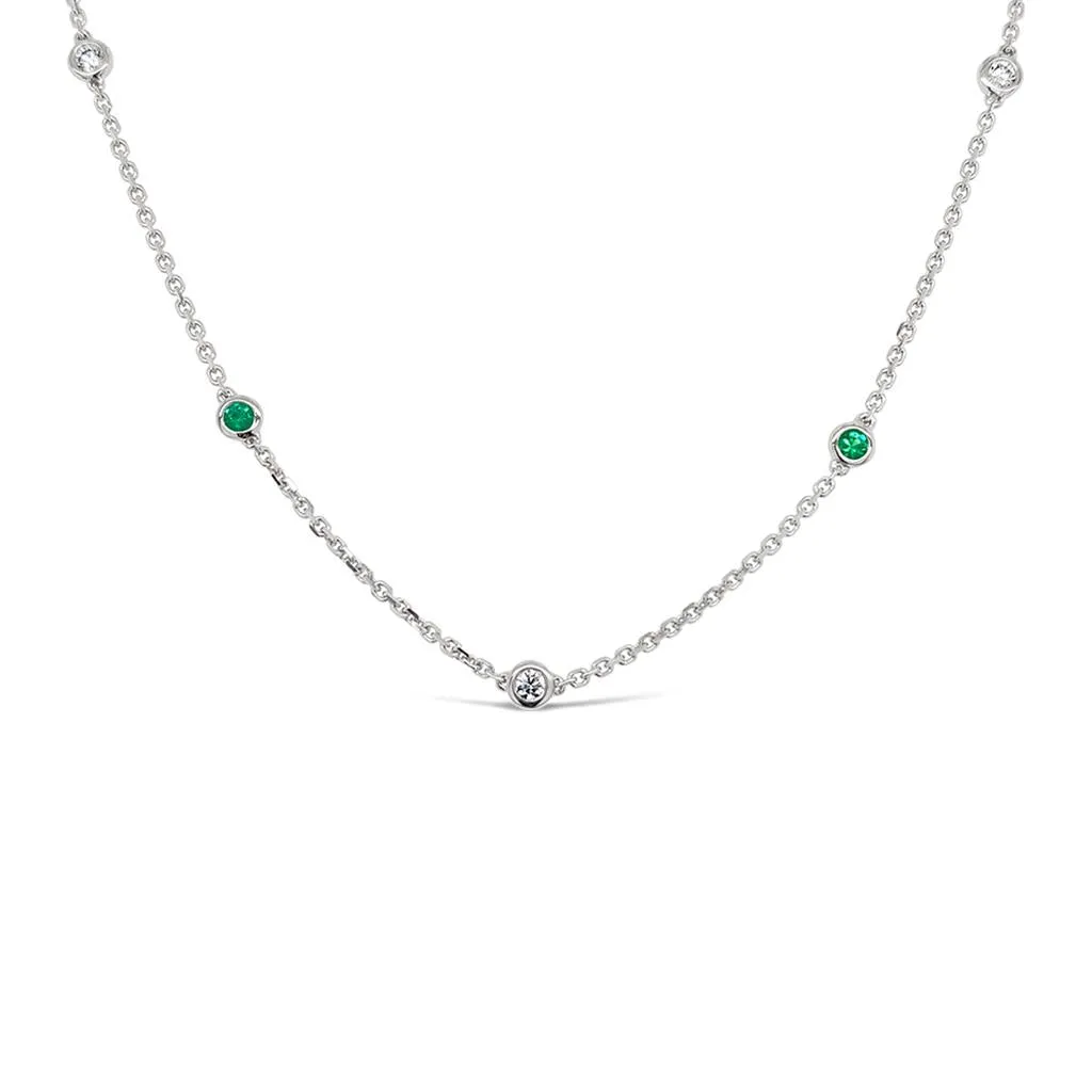 Irisa by Martin Binder Emerald Gemstone By-The-Yard Necklace