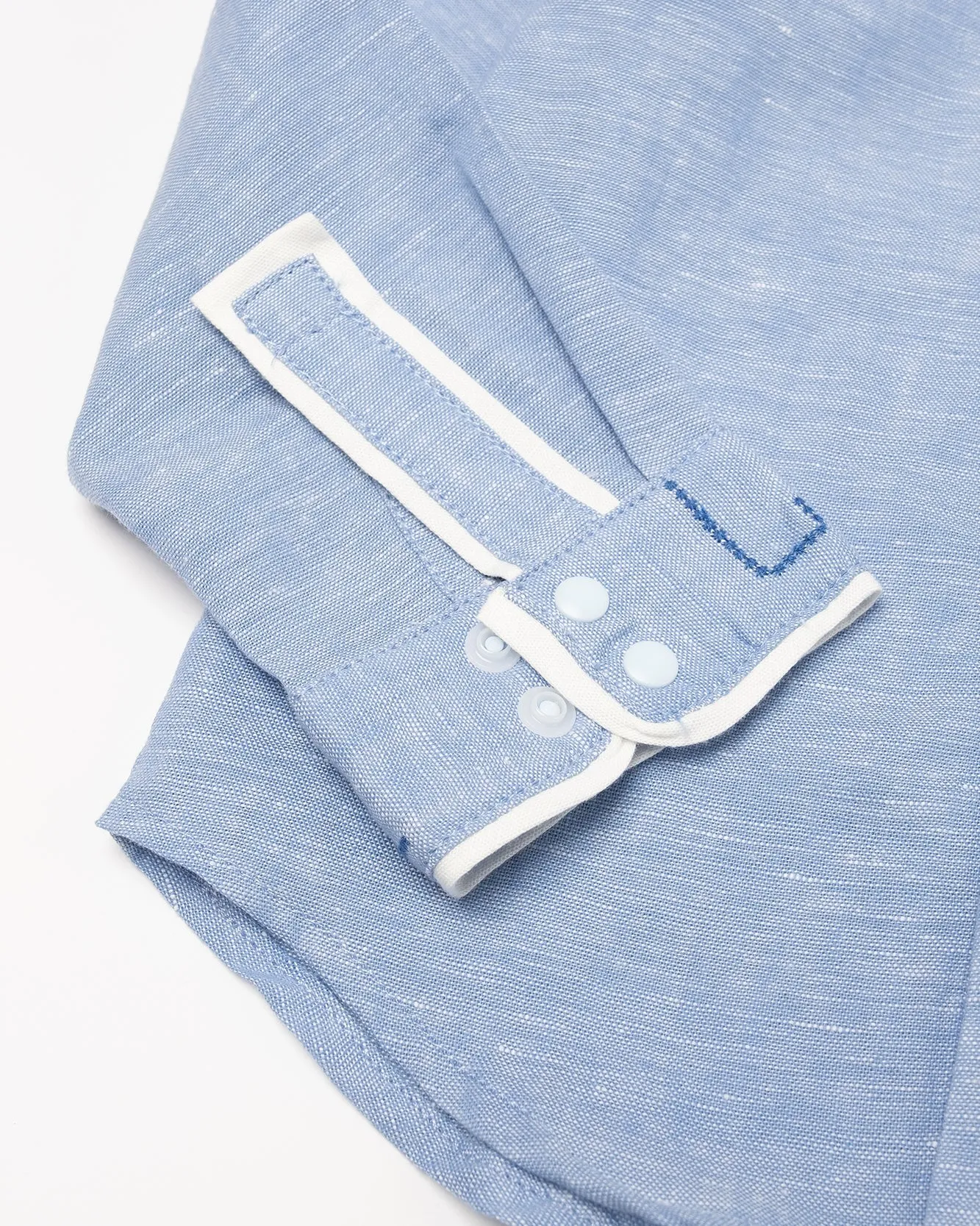 Linen Cross Pocket Dress Shirt