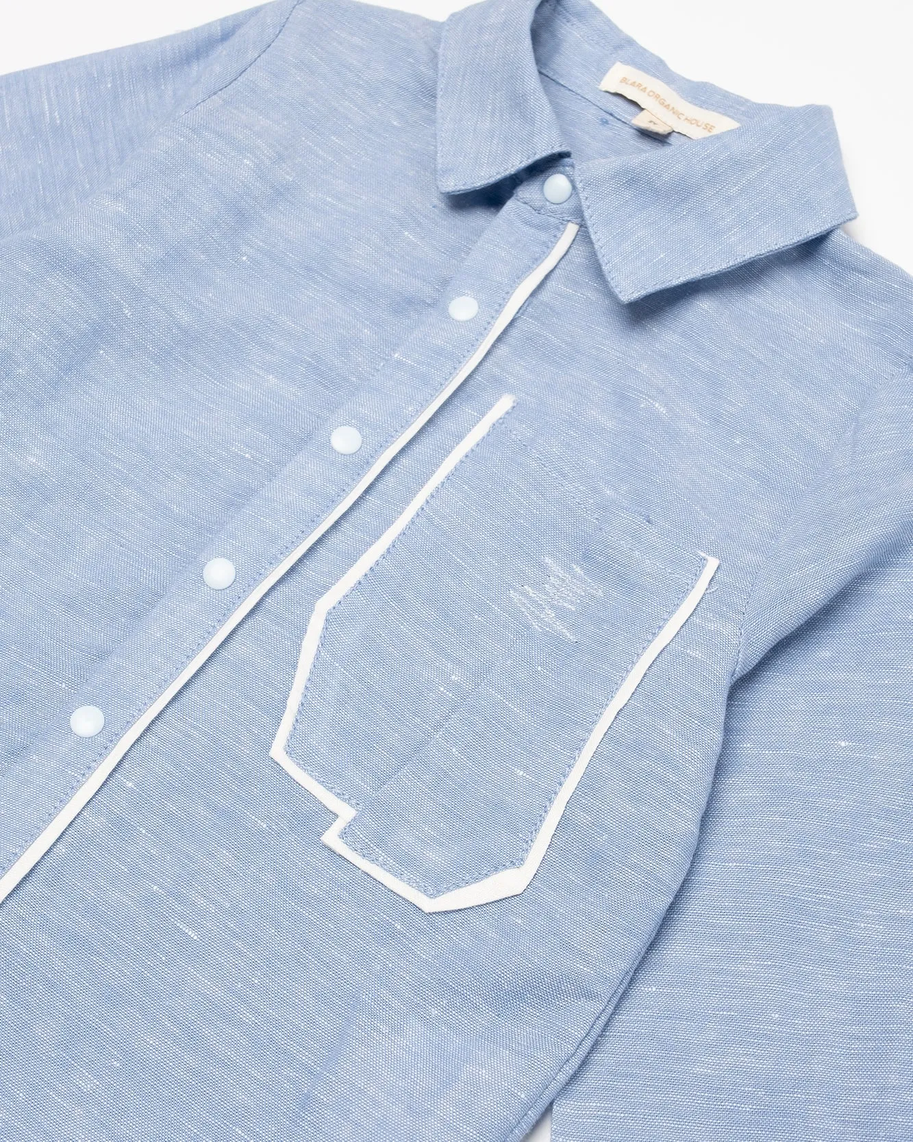 Linen Cross Pocket Dress Shirt