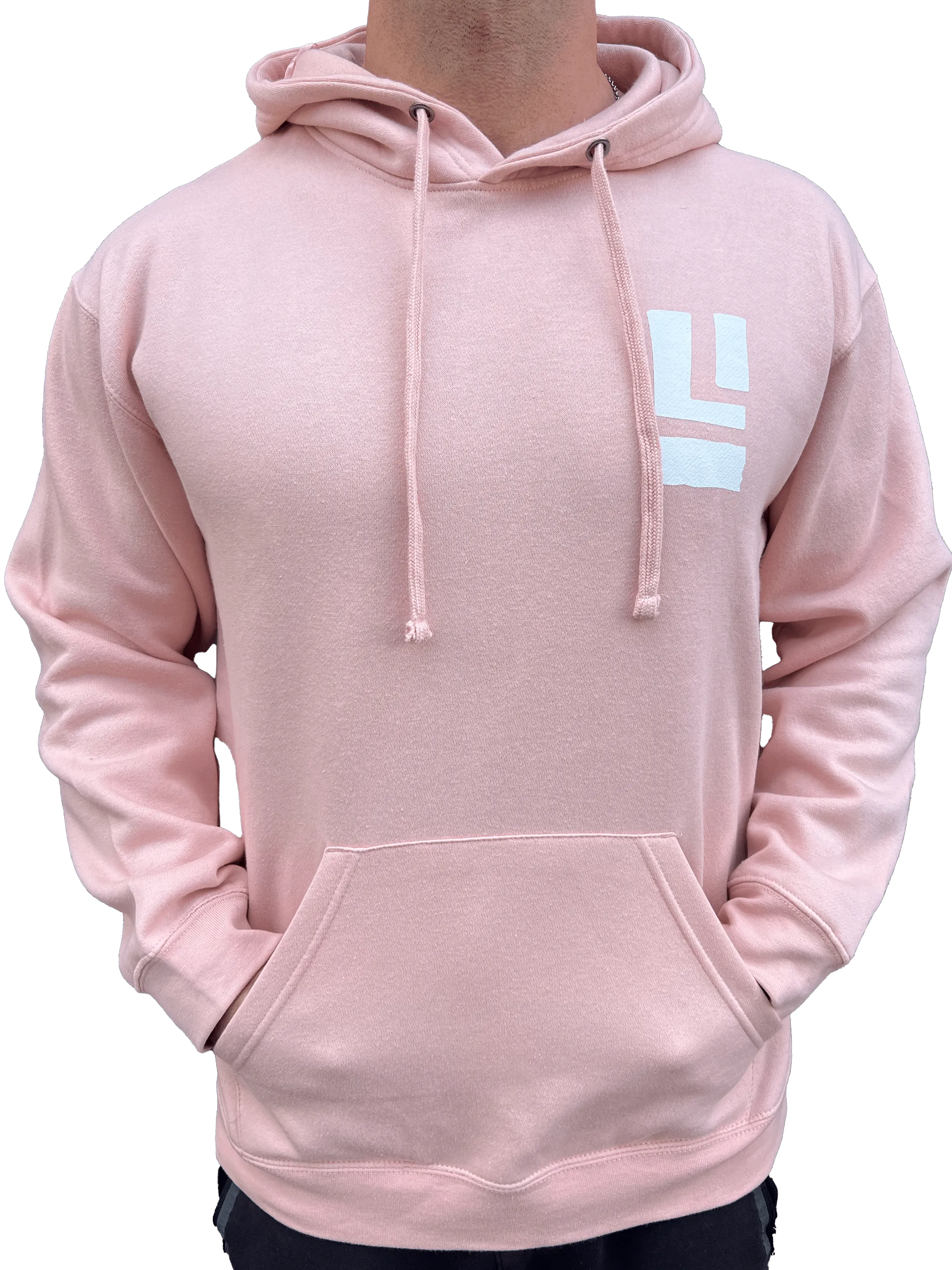 Long Island Strong Beach Wave Hoodie (Salty Pink)