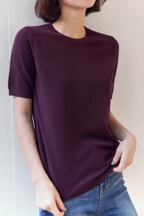 Lorrie Knit Top, Wine