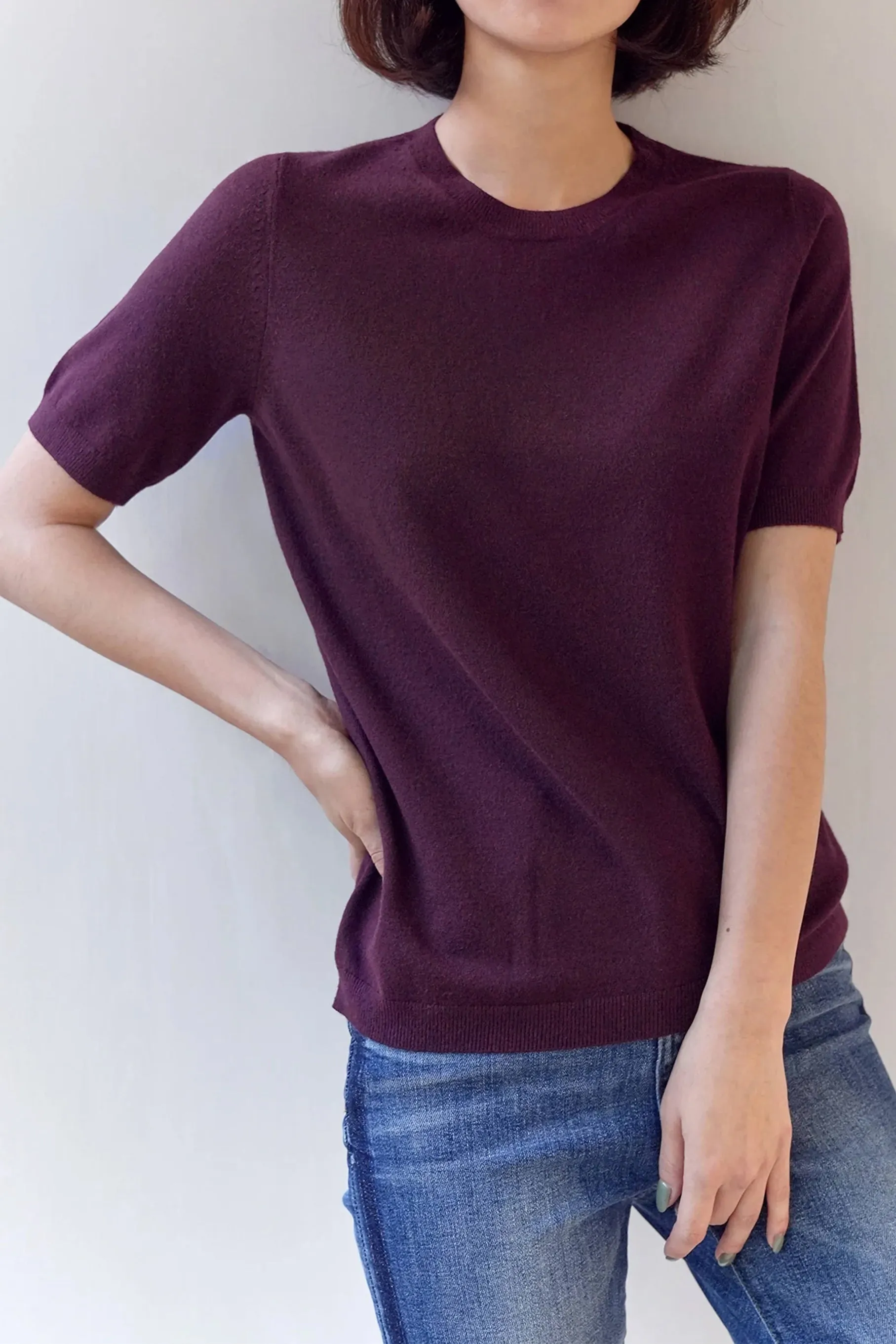 Lorrie Knit Top, Wine