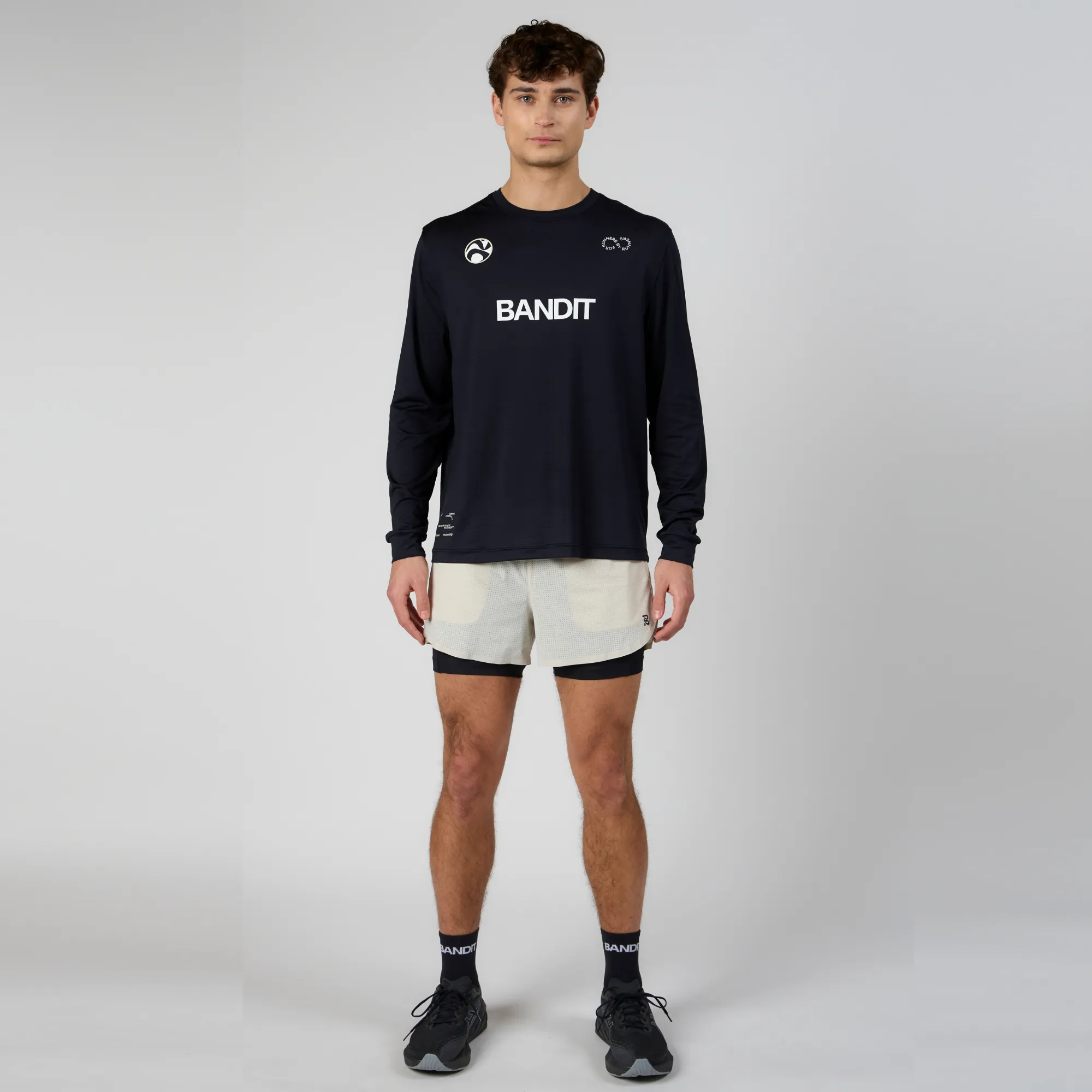 Micromesh™ Current Runner Long Sleeve  Tee - Unisex, Black