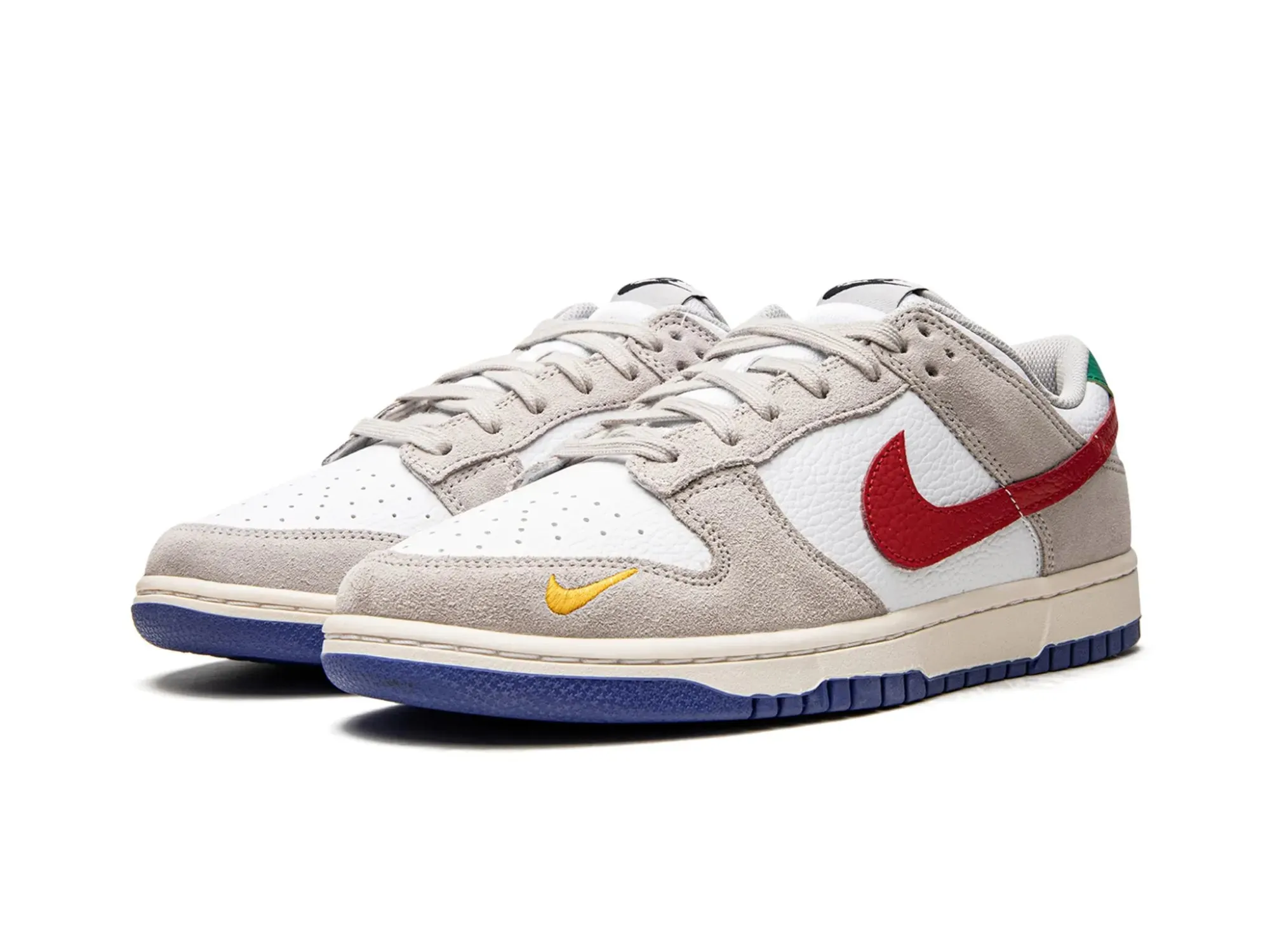 Nike Dunk Low "Light Iron Ore Red Blue"