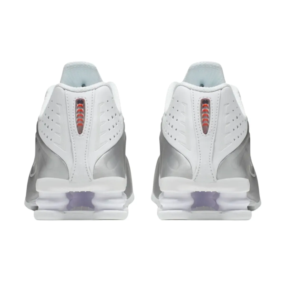 Nike Women's Shox R4 White/Metallic Silver