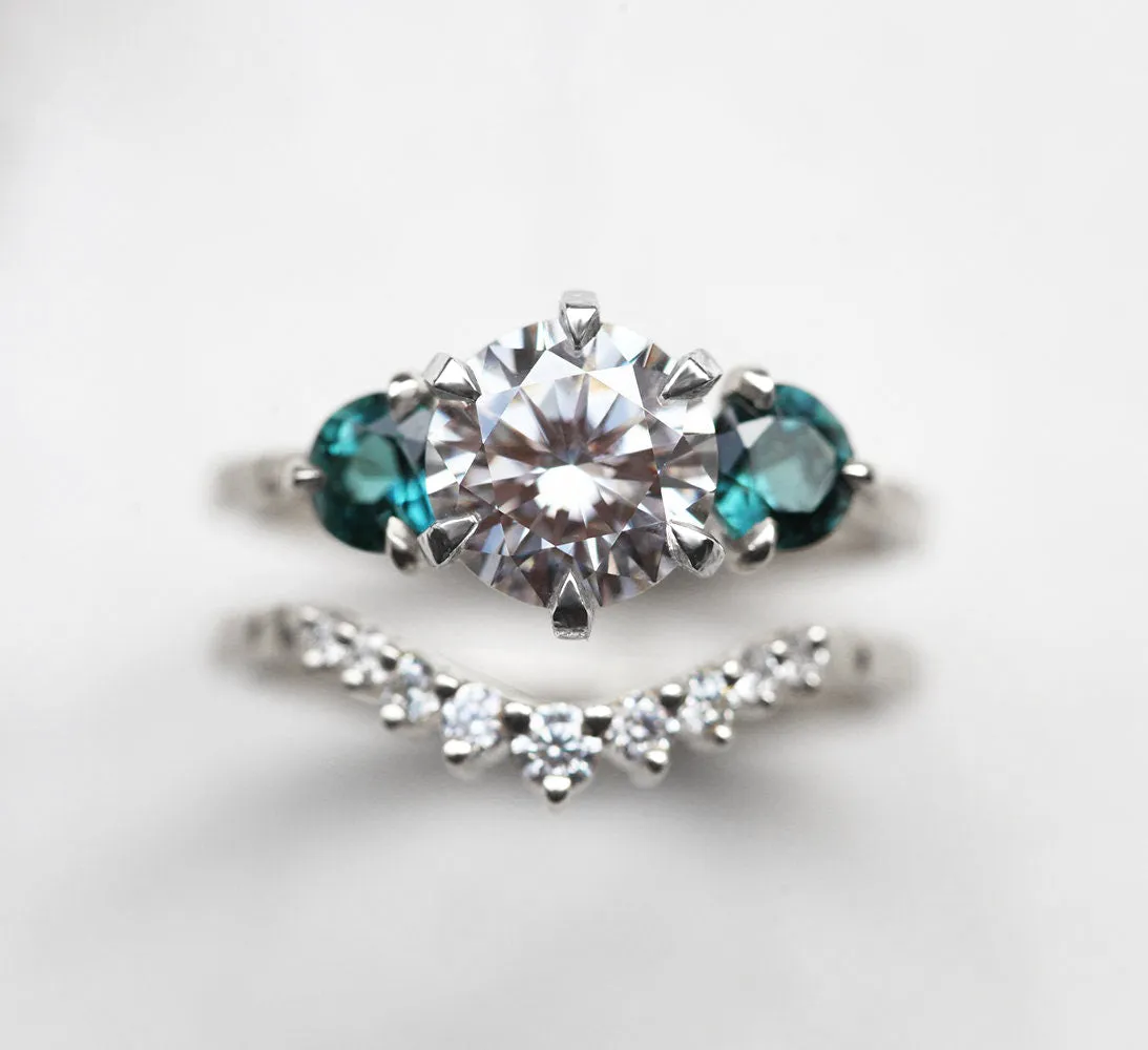 Paloma Moissanite Three Stone Ring