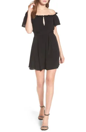 Privacy Please Deluth Off Shoulder Dress Black