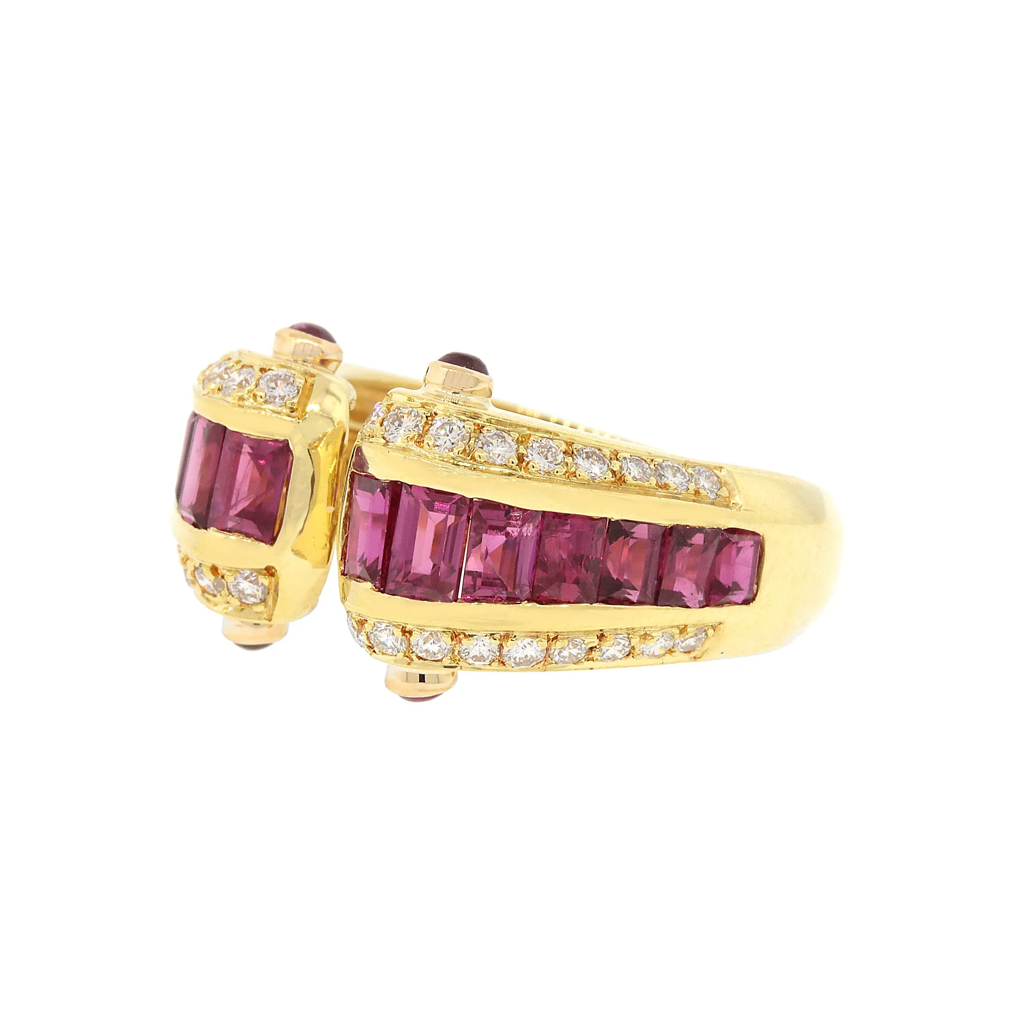 Ruby & Diamond Estate Ring in 18k Gold